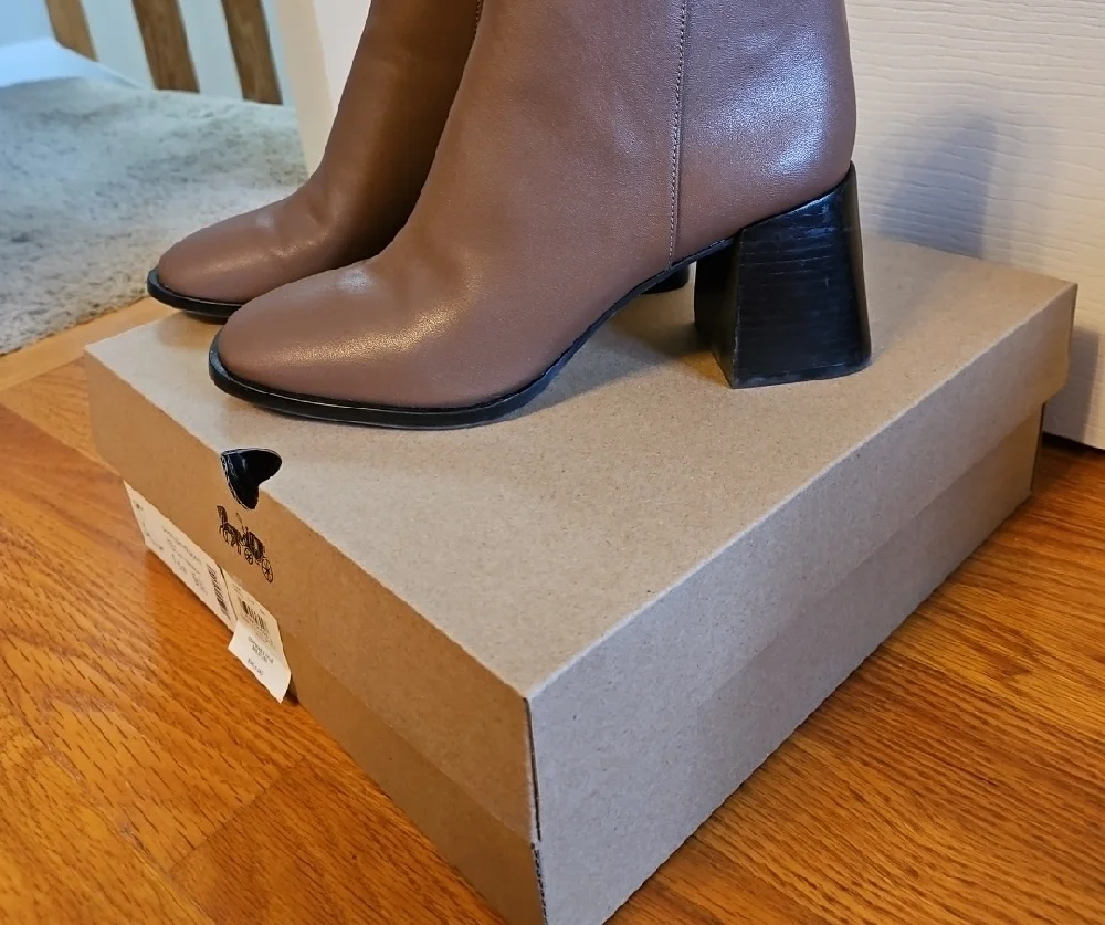 COACH Women's Brown Ankle Boots - Picture 2 of 6